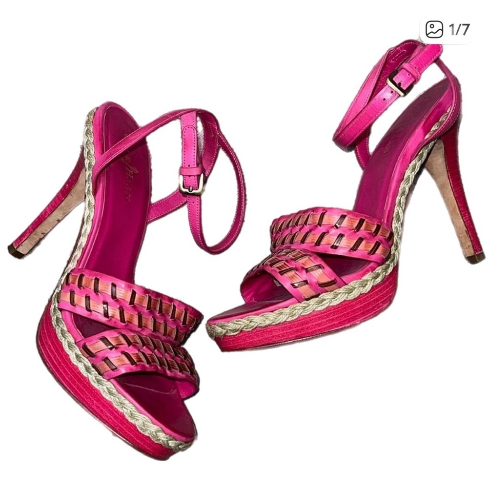 * Cole Haan pink espadrille heels
